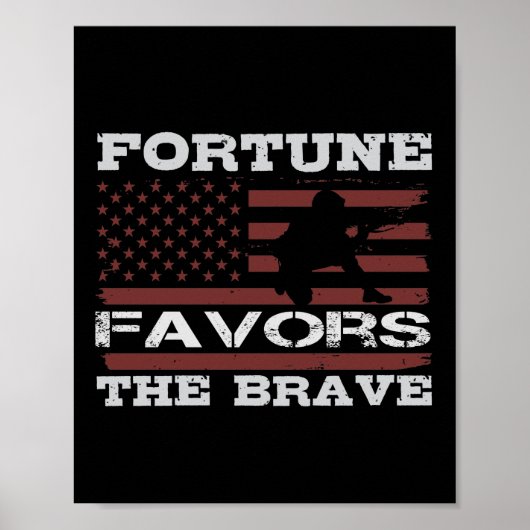 Poster La Fortune Est Pour Le Courageux (Devant)