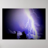 Poster La foudre dans un ciel bleu foncé (Devant)
