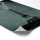 Poster La foudre frappe la Tour Eiffel (Coin)