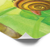 Poster La fourmi, l'escargot et le papillon bleu de Chapm (Coin)