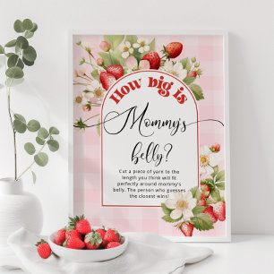 Poster La fraise à quel point est grand le jeu du ventre