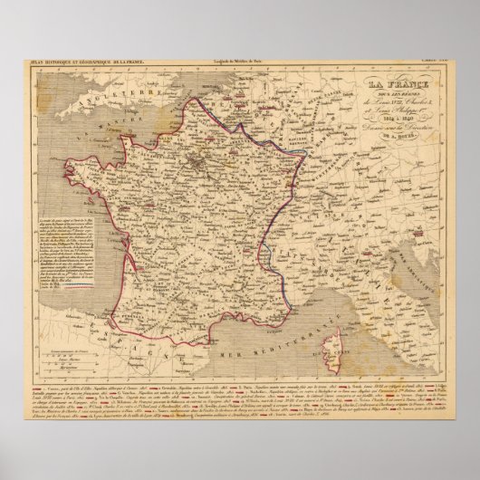 Poster La France 1814 a 1840 (Devant)