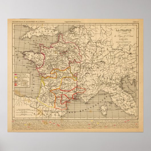Poster La France de 1223 à 1270 (Devant)