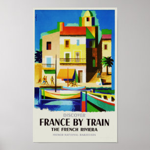 Poster La France par l'affiche de Vintage voyage de train