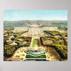 Poster La France vintage, Palais De Versailles