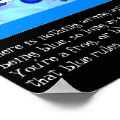 Poster La Froggy Bleue (Coin)