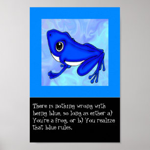 Poster La Froggy Bleue