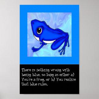 Poster La Froggy Bleue