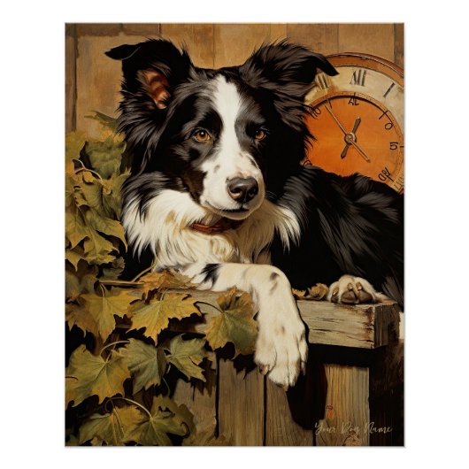 Poster La frontière Collie Dog 001 - Odessa Leyendecker (Devant)