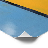 Poster La frontière Portrait de chien Collie 003 - Sable  (Coin)