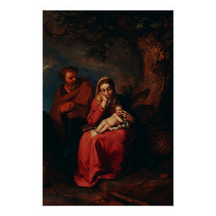 Poster La Fuite en Égypte par Abraham Bloemaert 