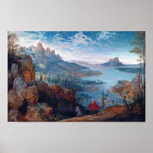 Poster La fuite en Egypte, Pieter Bruegel (Devant)