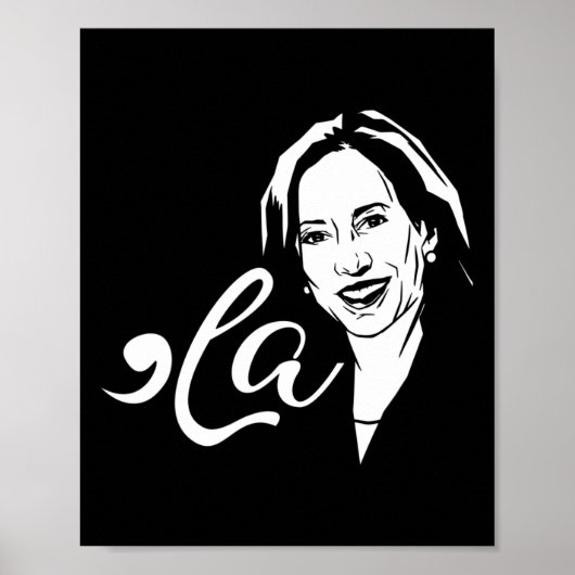Poster La Funny Kamala Harris (Devant)