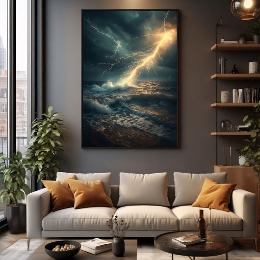 Poster La fureur de l'océan
