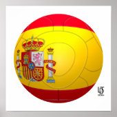 Poster La Furia Roja - Espagne Football (Devant)