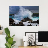 Poster La Furie De Kanaloa ~ Dieu Hawaïen De L'Océan (Bureau à domicile)