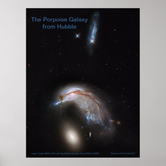 Poster La galaxie du marsouin de Hubble (NGC 2936) -poste (Devant)