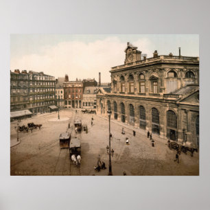 Poster La gare de Lille, France, c1900