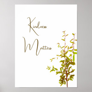 Poster La gentillesse a de l'importance l'encouragement d