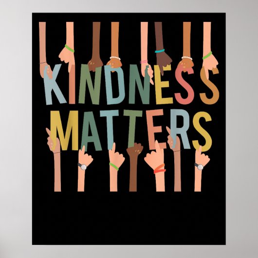 Poster La gentillesse compte L'inclusion de la diversité (Devant)