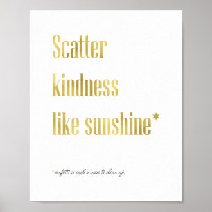 Poster La gentillesse de dispersion aiment le soleil