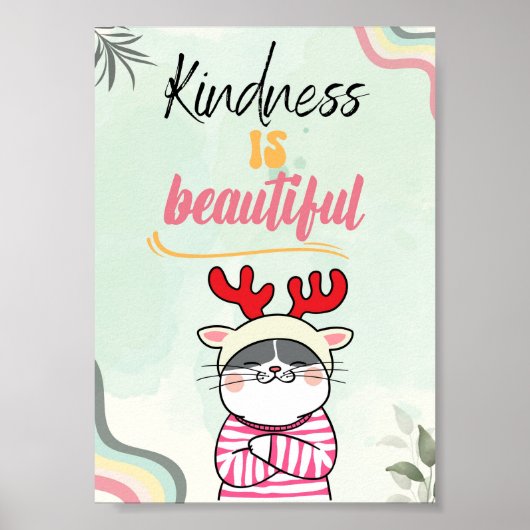 Poster La Gentillesse Est Belle, Une Citation Amoureux de (Devant)