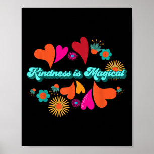 Poster La gentillesse Est Magique Boho Hippie Style Motiv