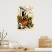 Poster La gentillesse fleurit doucement chaque jour (Cuisine)