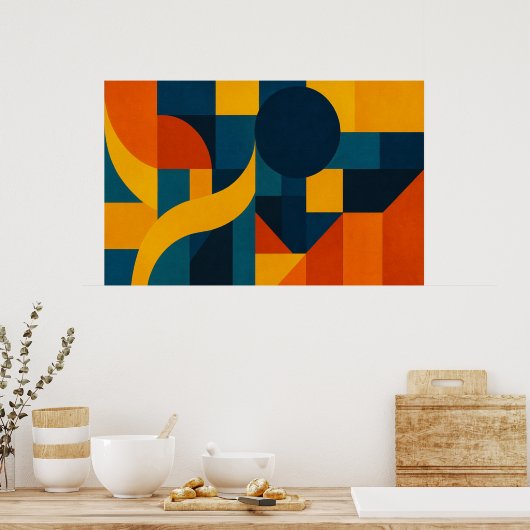 Poster La géométrie de l'émotion (Cuisine)