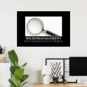 Poster La gestion est une stratégie réussie [XL] (Bureau à domicile)