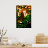 Poster La Ghirlandata, Dante Gabriel Rossetti (Keuken)