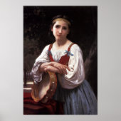 Poster La Gitane à la tambourine basque de Bouguereau (18 (Devant)