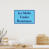 Poster La glace fond sous la résistance (Cuisine)