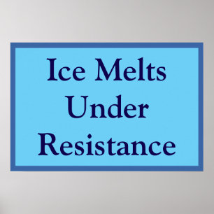 Poster La glace fond sous la résistance