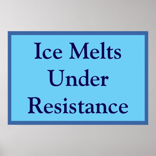 Poster La glace fond sous la résistance (Devant)