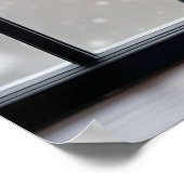 Poster "La grâce de l'hiver : Tulipes blanches dans un va (Coin)