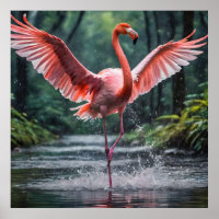 La grâce en vol : Le Flamant rose rose