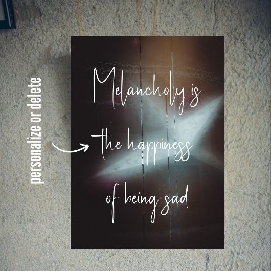 Poster La grande étoile de Noël de Moody Winter Night