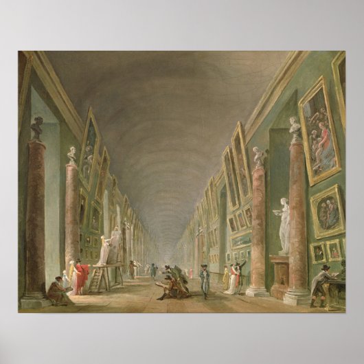 Poster La Grande Galerie du Louvre (Devant)