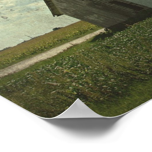 Poster La grande grange blanche (Coin)