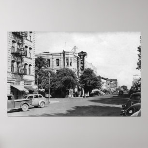 Poster La grande, photographie de vue de rue principale