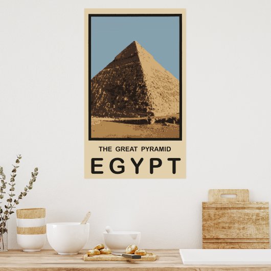 Poster La Grande Pyramide égyptienne (Cuisine)