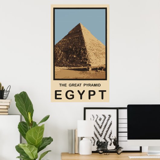 Poster La Grande Pyramide égyptienne (Bureau à domicile)