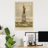 Poster La Grande Statue Bartholdi de la Liberté (Bureau à domicile)