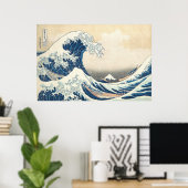 Poster La Grande Vague au large de Kanagawa (Bureau à domicile)