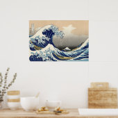 Poster La Grande Vague Au Large De Kanagawa (Cuisine)