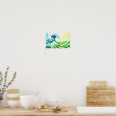 Poster La Grande Vague Au Large De Kanagawa (Cuisine)