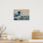 Poster La Grande vague au large de Kanagawa illustration  (Cuisine)