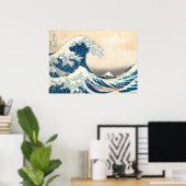 Poster La Grande Vague de Kanagawa (Bureau à domicile)