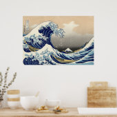 Poster La grande vague de Kanagawa (Cuisine)